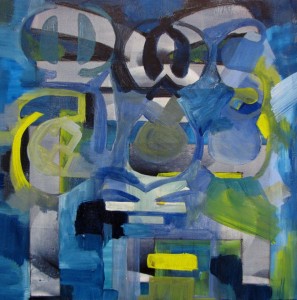 Blaulicht – Acryl:Lw., je 30x30cm, 2013_4