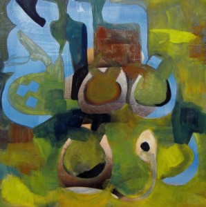 Blaulicht – Acryl:Lw., je 30x30cm, 2013_5
