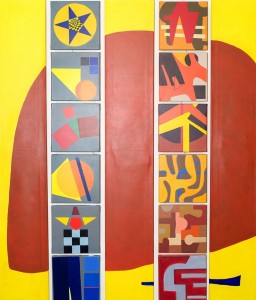 Licht MRT – Acryl:Lw., 190x30cm 5x, 2013
